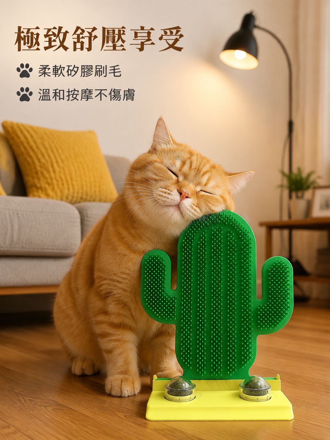 仙人掌貓咪蹭癢器