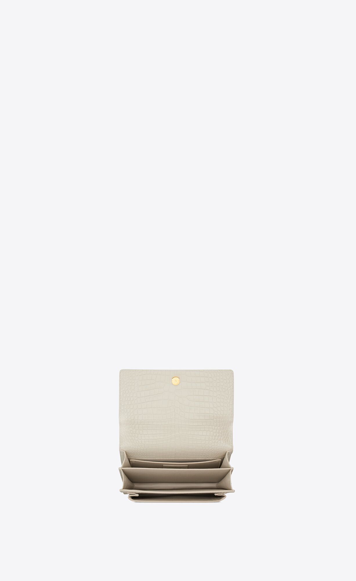 YSL  SUNSET MEDIUM IN CROCODILE-EMBOSSED LEATHER   442906