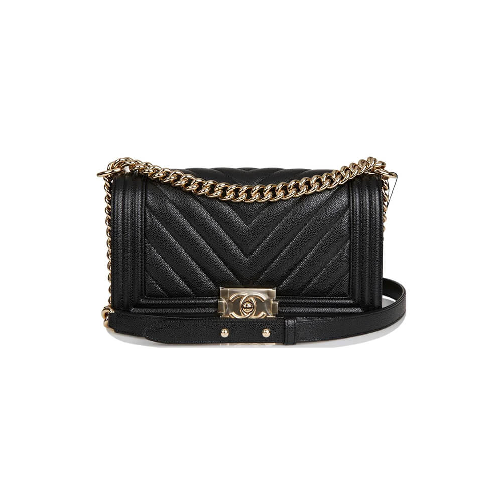 Chevron Caviar Boy Chanel Handbag