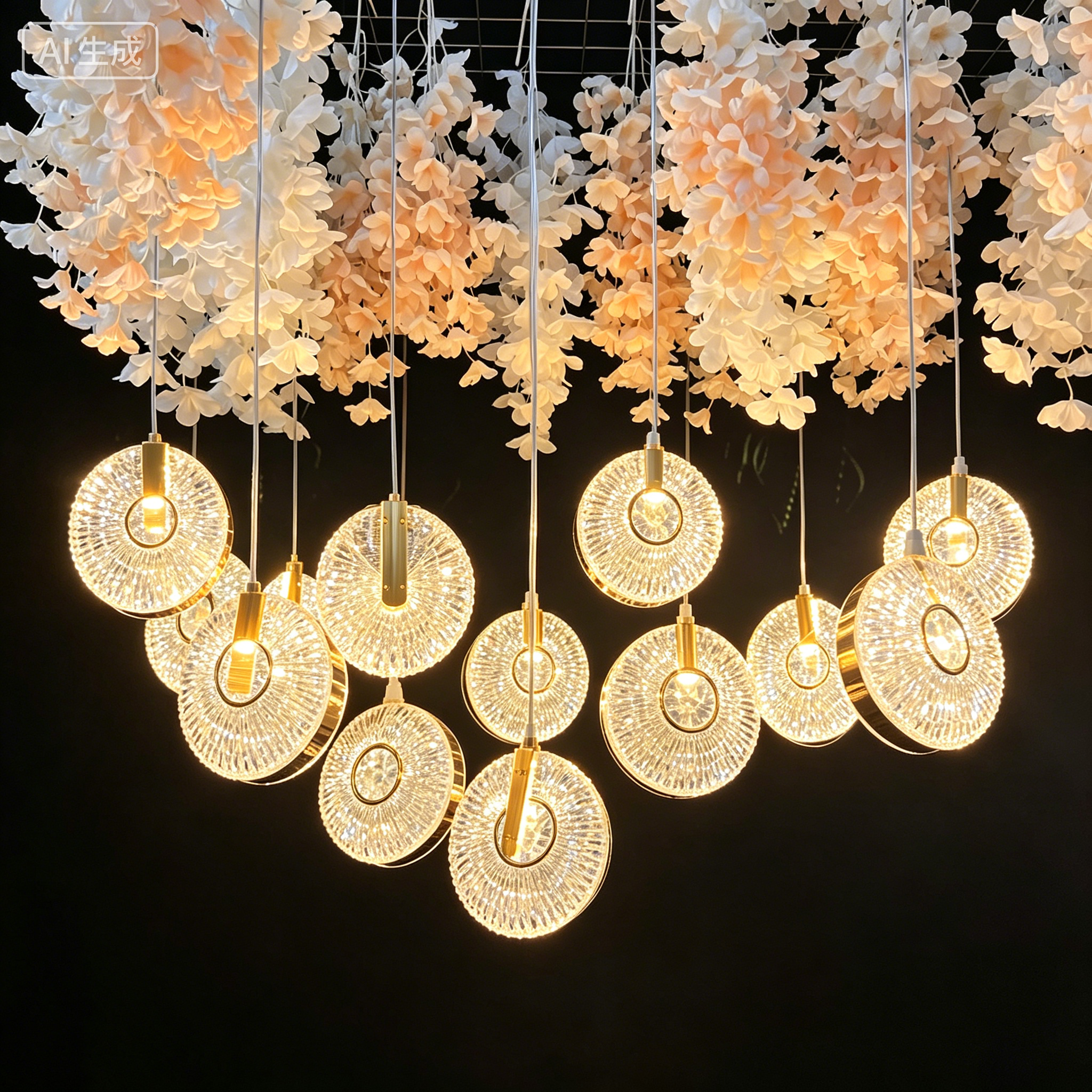 5/10pcs New Wedding Props Chandelier String Wedding Ceiling Reception Area Decorative Lights