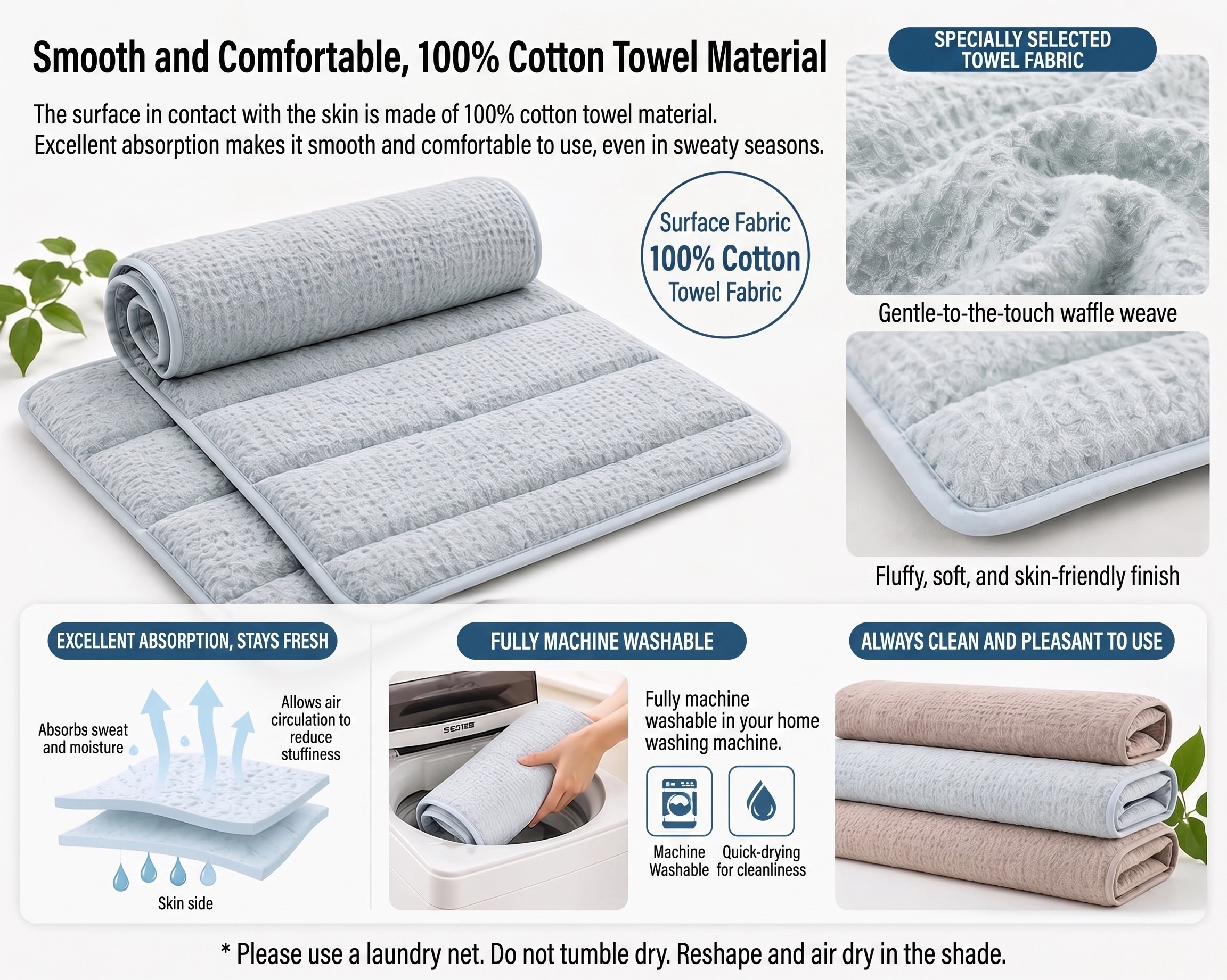 Sleep Towel Therapeutic Towel Pillow Height Adjustable Neck Support Pillow Travel Portable Pillow