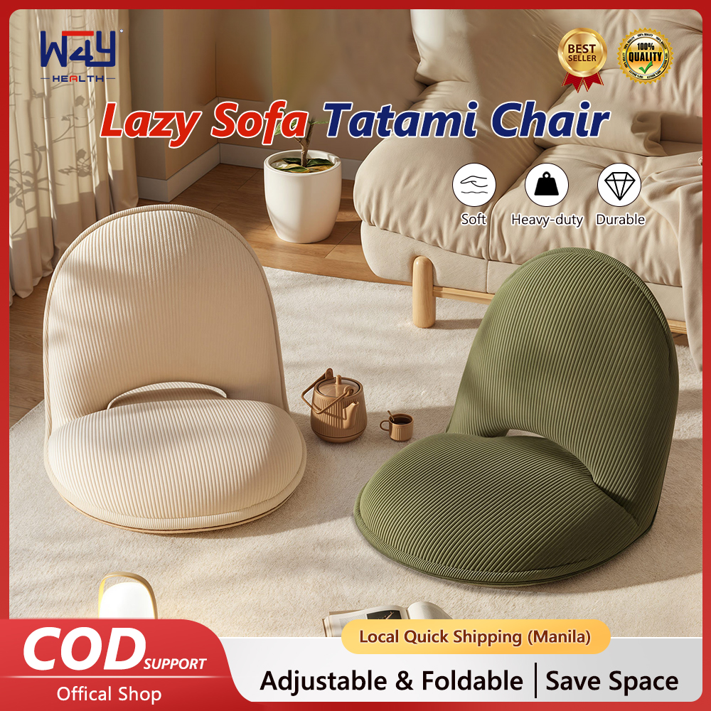 Lazy Sofa Tatami Chair High-Quality Comfortable Lazy Sofa Armchair 5-Level Adjustable with Cushion