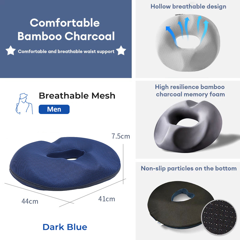 Pain Relief Memory Foam Comfort Donut Ring Car Chair Seat Cushion