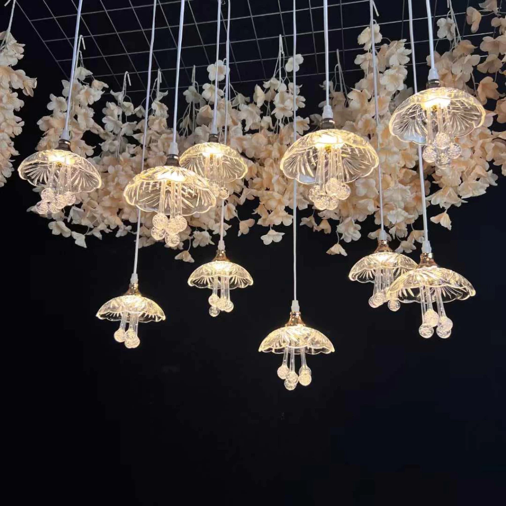 5/10pcs New Wedding Props Chandelier String Wedding Ceiling Reception Area Decorative Lights