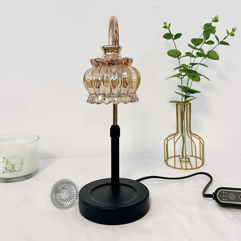 Candle Warmer Lamp Green with Timer Dimmer, Electric Candle Lamp Light Warmer Wax Heater With 2 Bulbs, Mom Christmas Birthday Gifts For Her Women, House Warming Gifts New Home