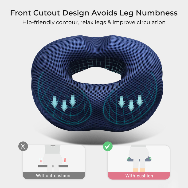 Pain Relief Memory Foam Comfort Donut Ring Car Chair Seat Cushion