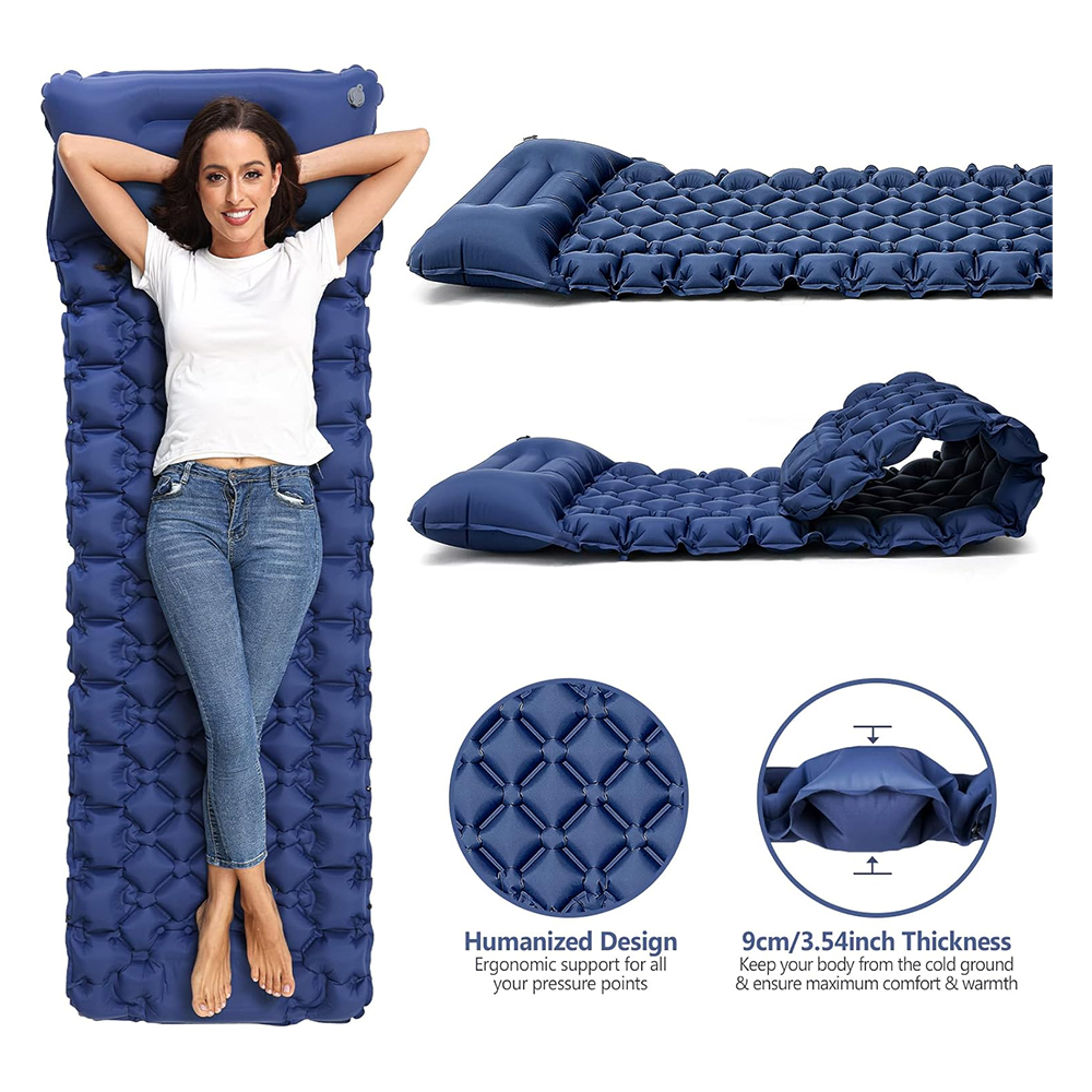 Waterproof Self-Inflating Mat Sleeping Mat Air Mat Mattress Sleeping Pad Camping Pad With Pillow