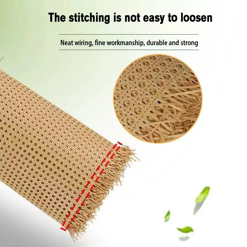 Synthetic Rattan Roll Sheet Webbing Caning Material Sheet For Outdoor Chair Table Furniture Repair