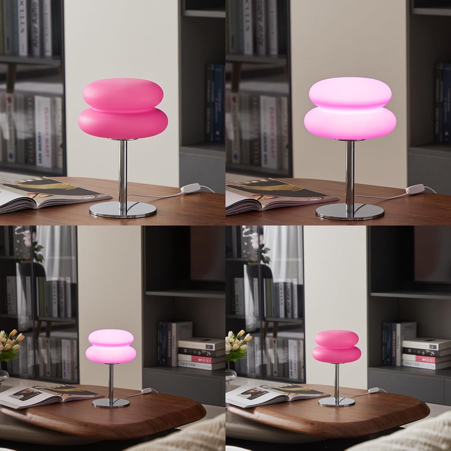 Bedroom Table Lamp Retro Creative Decorative Bedroom Hamburger Bedside Lamp USB Charging Light