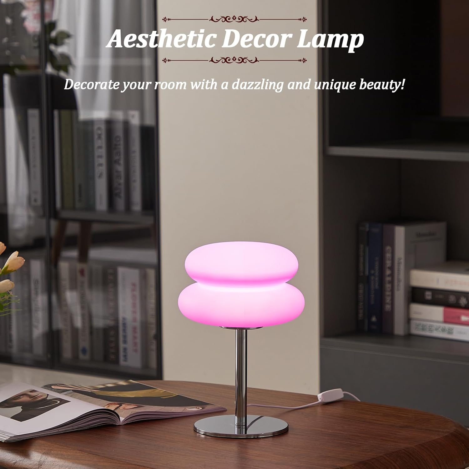 Bedroom Table Lamp Retro Creative Decorative Bedroom Hamburger Bedside Lamp USB Charging Light