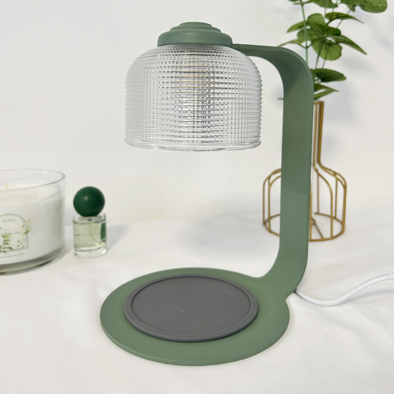 Candle Warmer Lamp Green with Timer Dimmer, Electric Candle Lamp Light Warmer Wax Heater With 2 Bulbs, Mom Christmas Birthday Gifts For Her Women, House Warming Gifts New Home