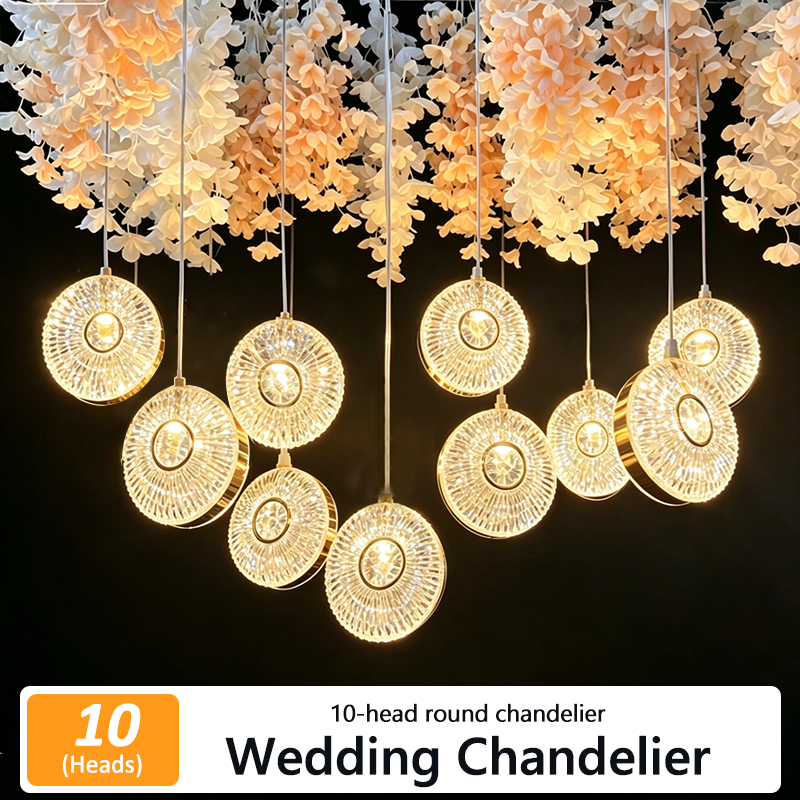 5/10pcs New Wedding Props Chandelier String Wedding Ceiling Reception Area Decorative Lights