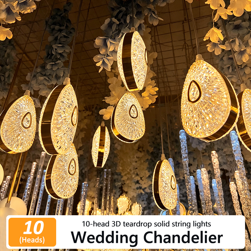 5/10pcs New Wedding Props Chandelier String Wedding Ceiling Reception Area Decorative Lights
