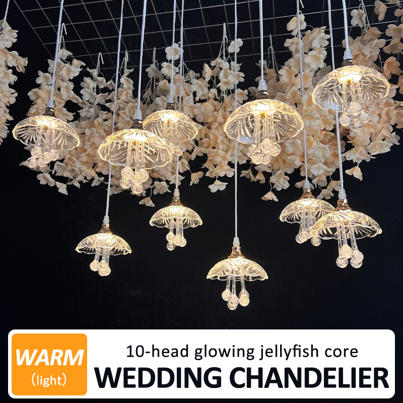 5/10pcs New Wedding Props Chandelier String Wedding Ceiling Reception Area Decorative Lights