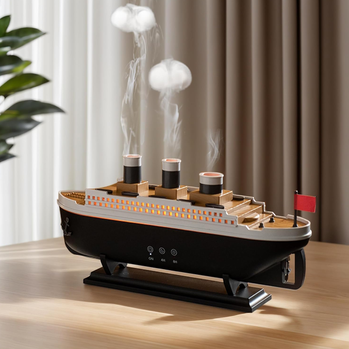 Titanic Air Humidifier Essential Oil Fragrance Diffuser Jellyfish Smoke Ring Spray Diffuser