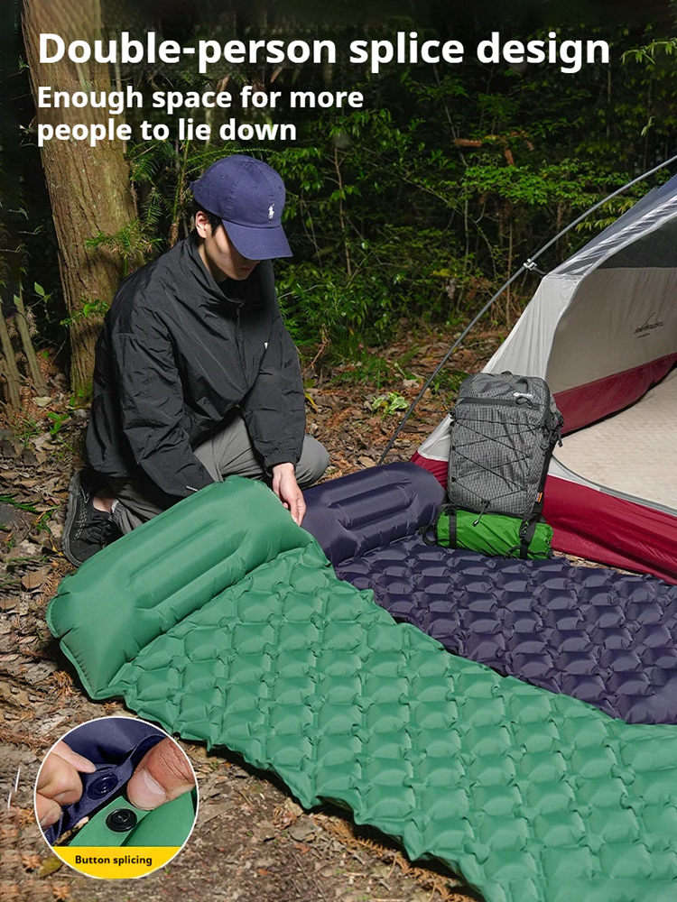 Waterproof Self-Inflating Mat Sleeping Mat Air Mat Mattress Sleeping Pad Camping Pad With Pillow