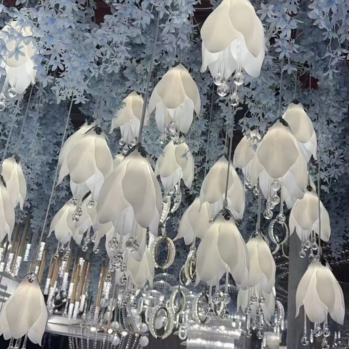 5/10pcs New Wedding Props Chandelier String Wedding Ceiling Reception Area Decorative Lights