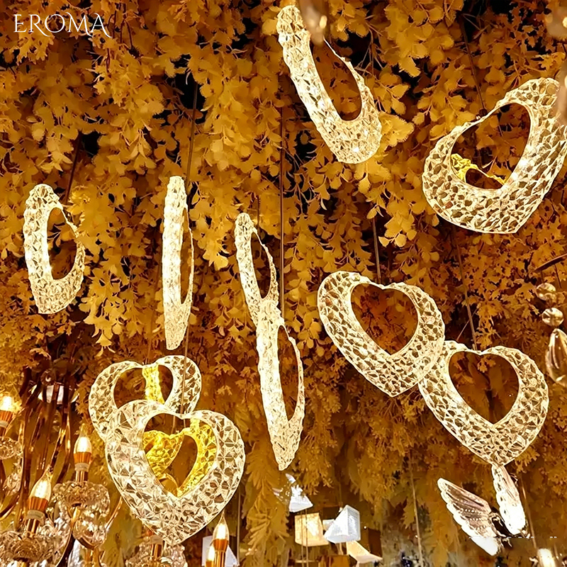 5/10pcs New Wedding Props Chandelier String Wedding Ceiling Reception Area Decorative Lights