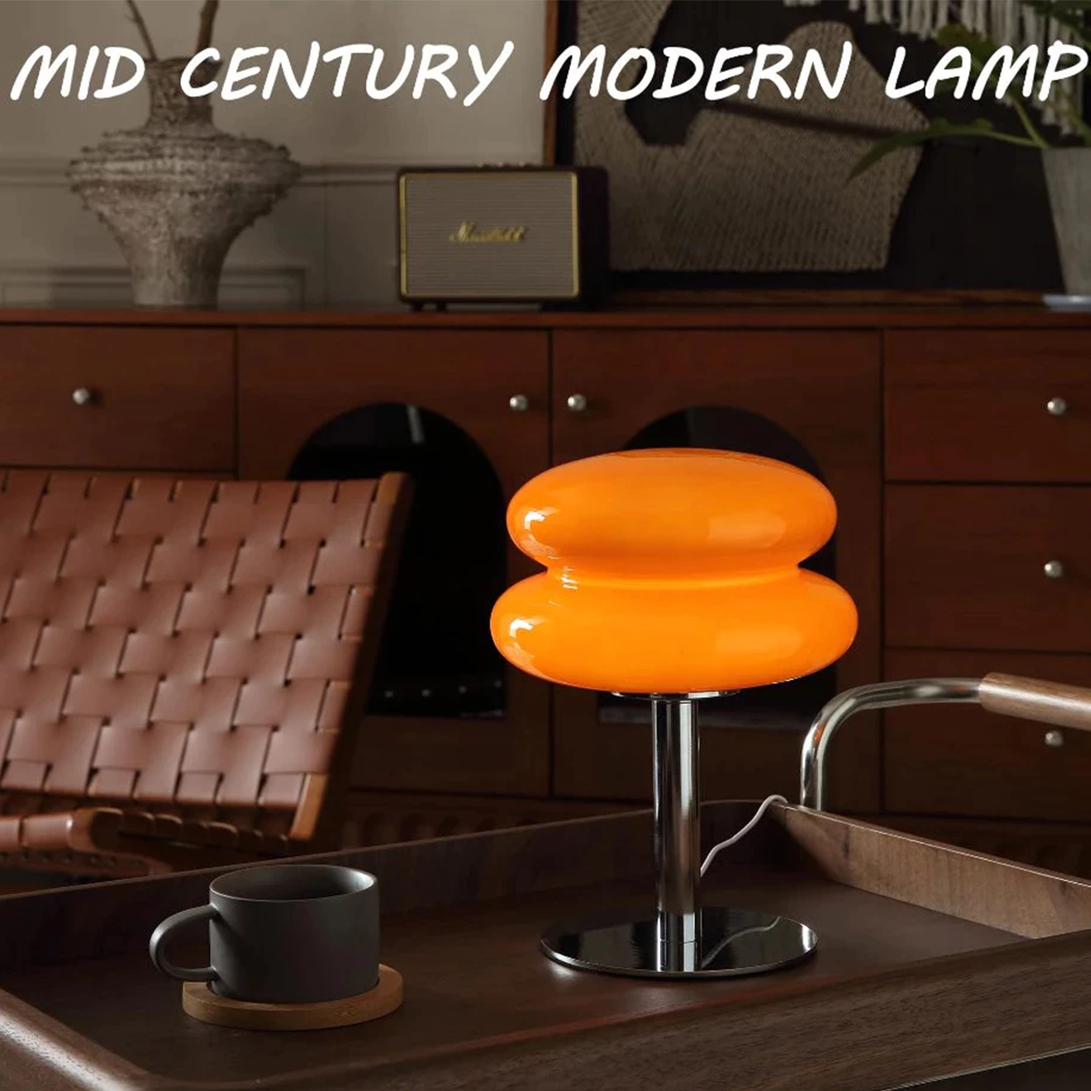 Bedroom Table Lamp Retro Creative Decorative Bedroom Hamburger Bedside Lamp USB Charging Light