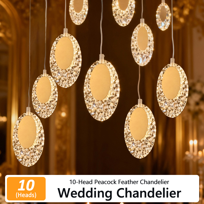5/10pcs New Wedding Props Chandelier String Wedding Ceiling Reception Area Decorative Lights