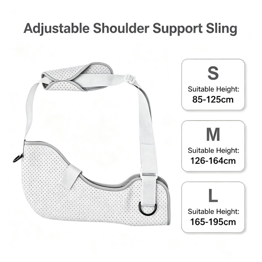 Fracture Protective Shoulder Brace Adjustable Universal Fit Forearm Sling For Children Wrist Elbow Forearm Support