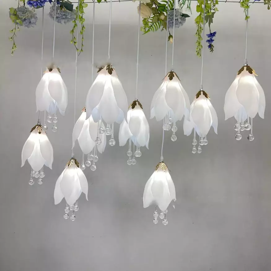 5/10pcs New Wedding Props Chandelier String Wedding Ceiling Reception Area Decorative Lights