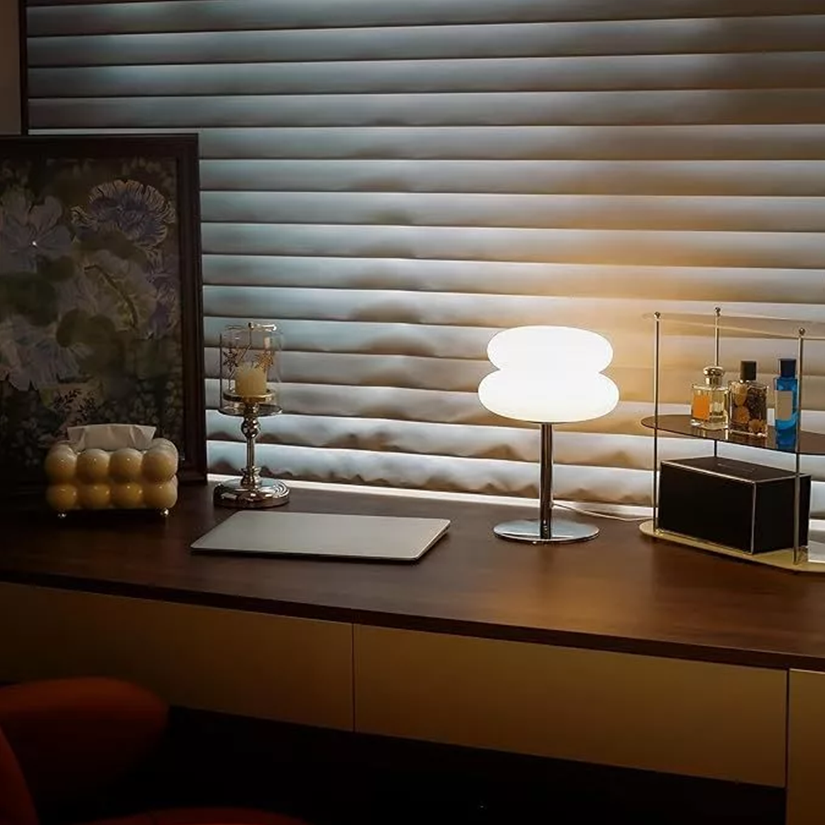 Bedroom Table Lamp Retro Creative Decorative Bedroom Hamburger Bedside Lamp USB Charging Light