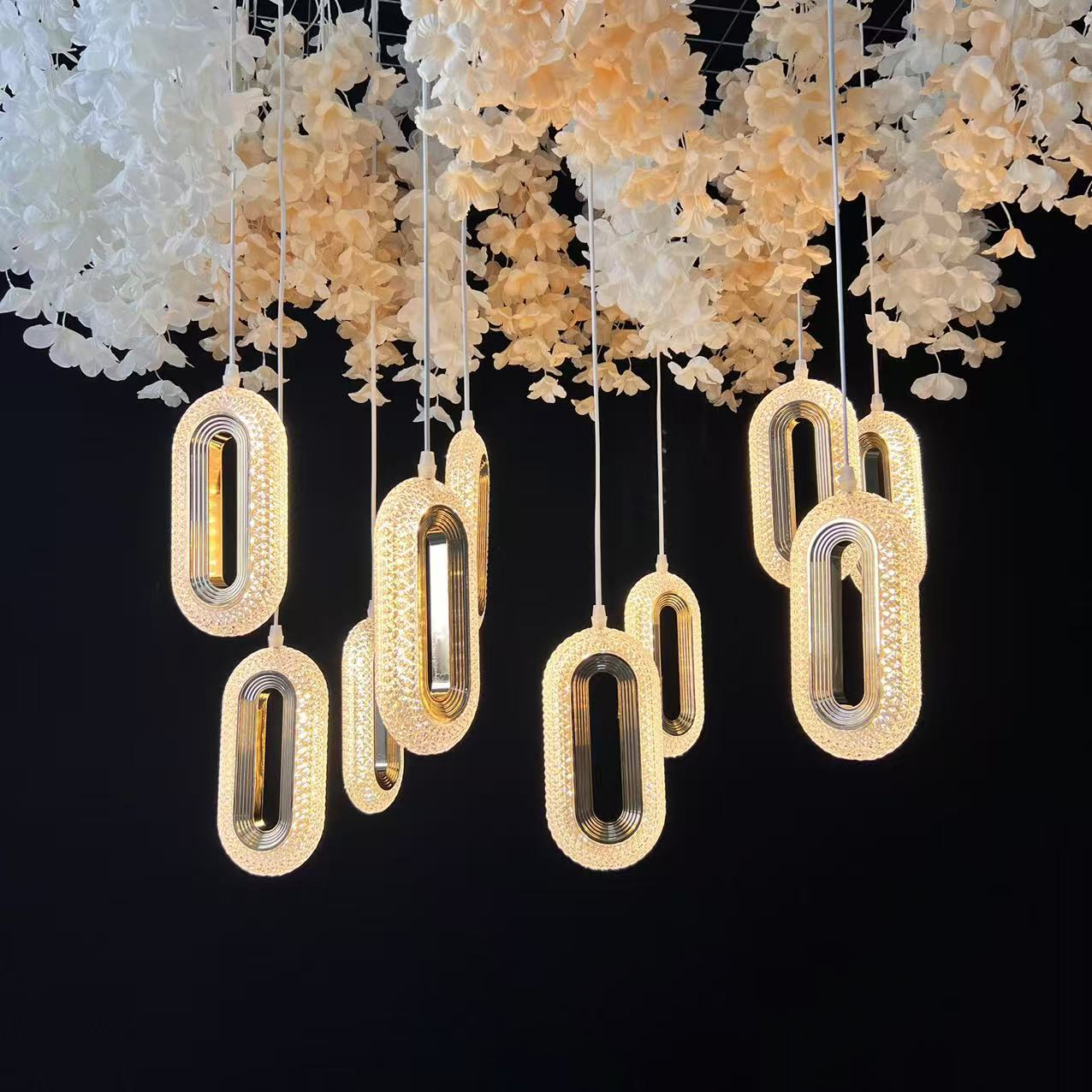 5/10pcs New Wedding Props Chandelier String Wedding Ceiling Reception Area Decorative Lights