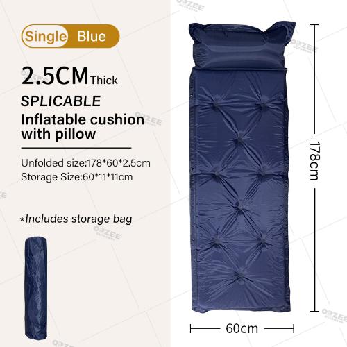 Waterproof Self-Inflating Mat Sleeping Mat Air Mat Mattress Sleeping Pad Camping Pad With Pillow