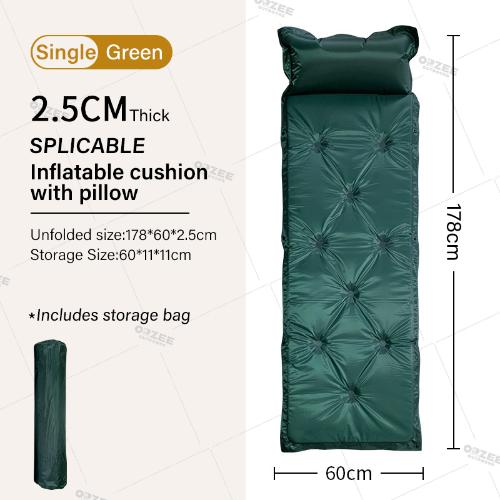 Waterproof Self-Inflating Mat Sleeping Mat Air Mat Mattress Sleeping Pad Camping Pad With Pillow