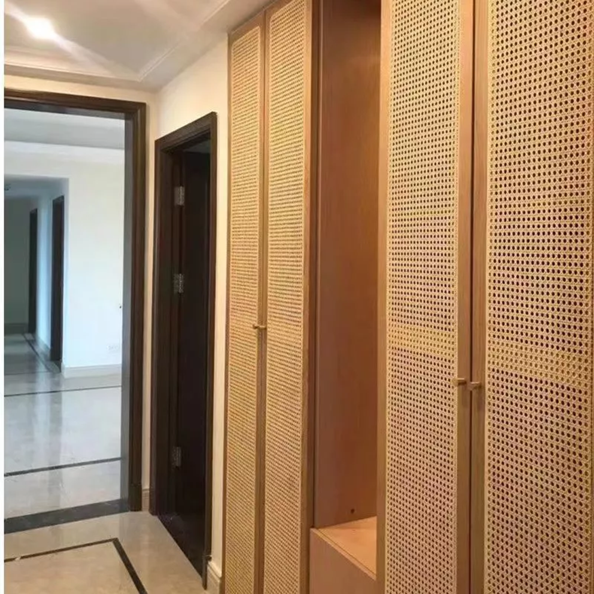 Synthetic Rattan Roll Sheet Webbing Caning Material Sheet For Outdoor Chair Table Furniture Repair