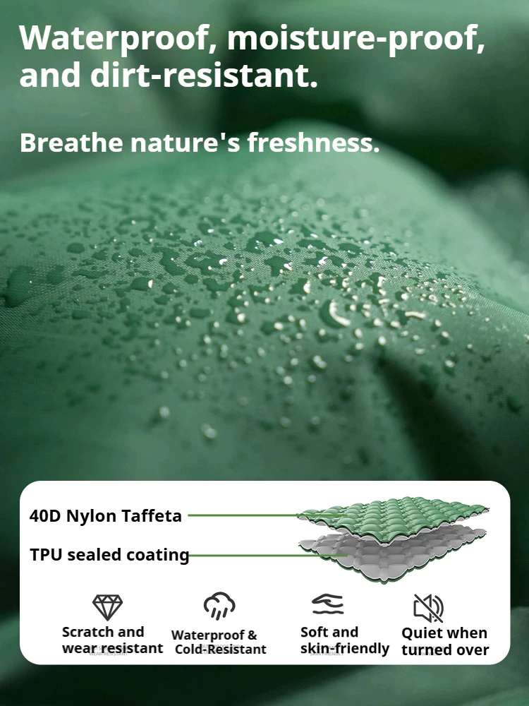 Waterproof Self-Inflating Mat Sleeping Mat Air Mat Mattress Sleeping Pad Camping Pad With Pillow