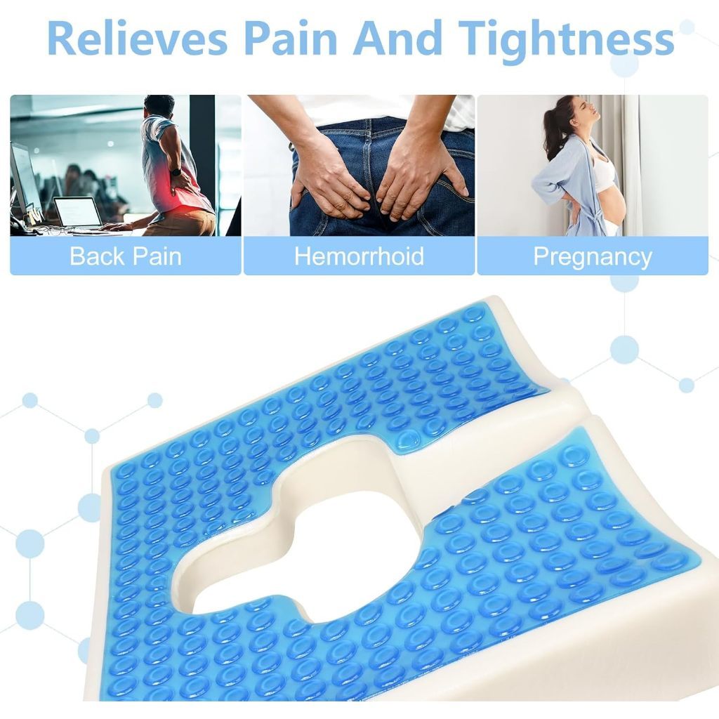 Elderly Anti-bedsore Gel Cushion T-Shaped Cushion With Cover for the Bedridden Paralyzed  Patients