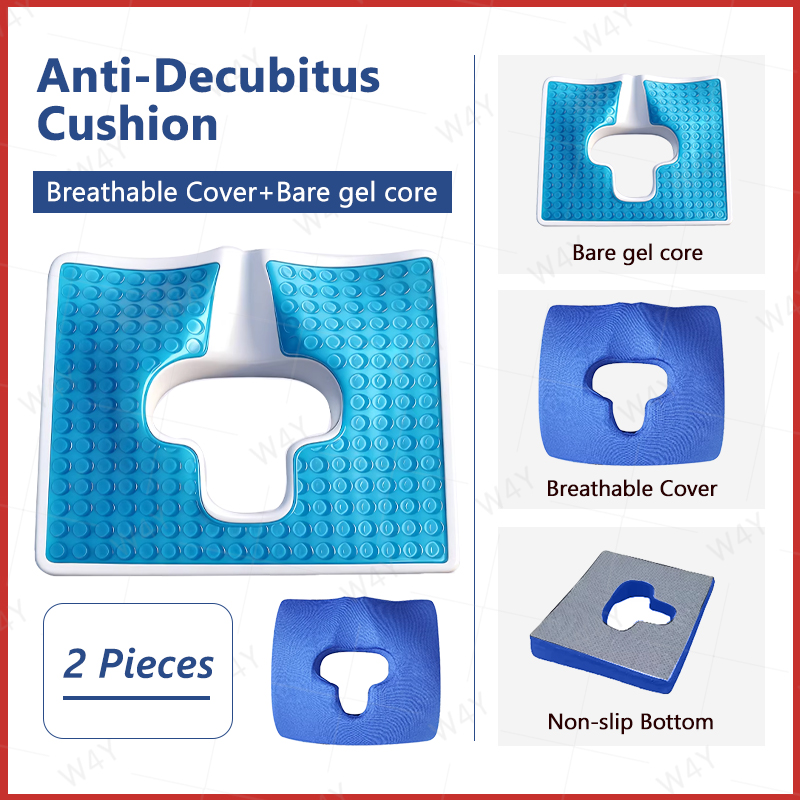 Elderly Anti-bedsore Gel Cushion T-Shaped Cushion With Cover for the Bedridden Paralyzed  Patients