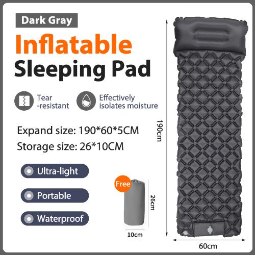 Waterproof Self-Inflating Mat Sleeping Mat Air Mat Mattress Sleeping Pad Camping Pad With Pillow
