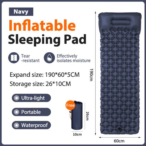 Waterproof Self-Inflating Mat Sleeping Mat Air Mat Mattress Sleeping Pad Camping Pad With Pillow