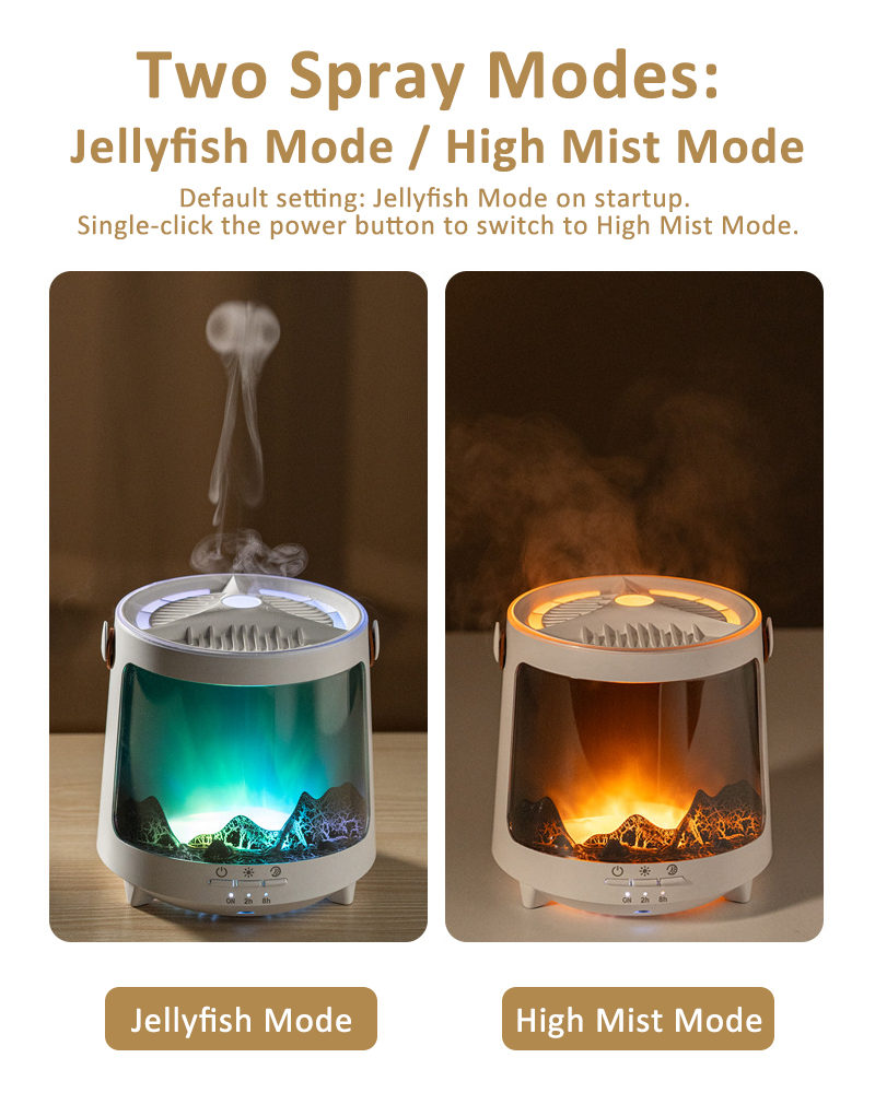 Aroma Diffuser With 7 Color Light Humidifier With Remote Control Essential Oils For Home Office