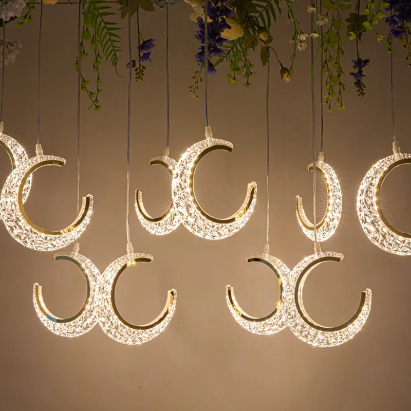 5/10pcs New Wedding Props Chandelier String Wedding Ceiling Reception Area Decorative Lights