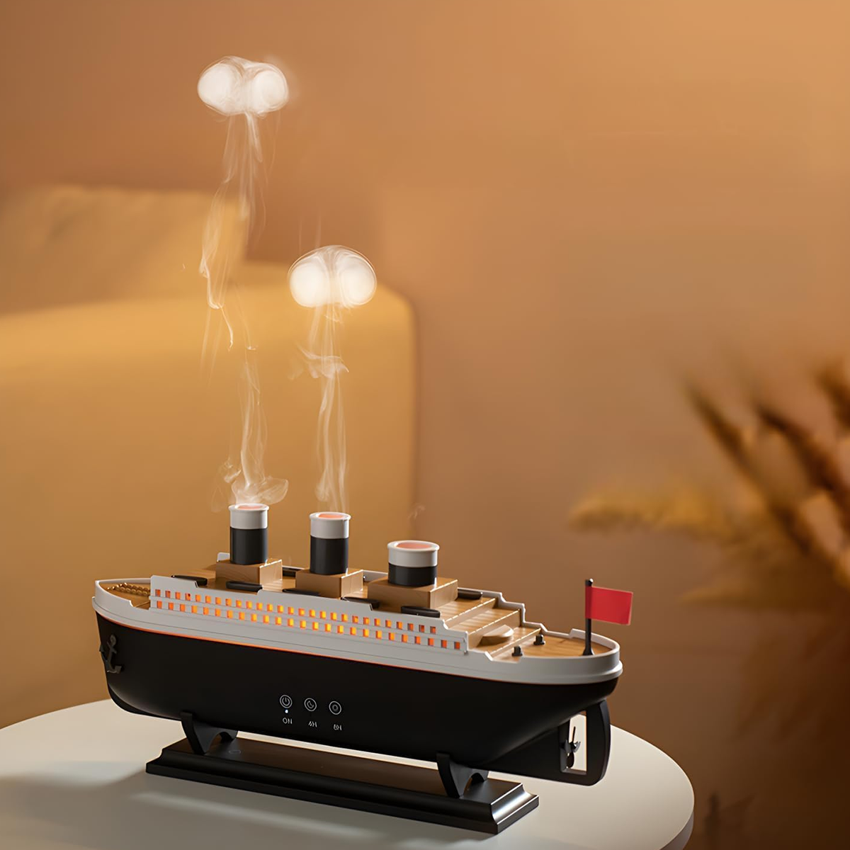 Titanic Air Humidifier Essential Oil Fragrance Diffuser Jellyfish Smoke Ring Spray Diffuser