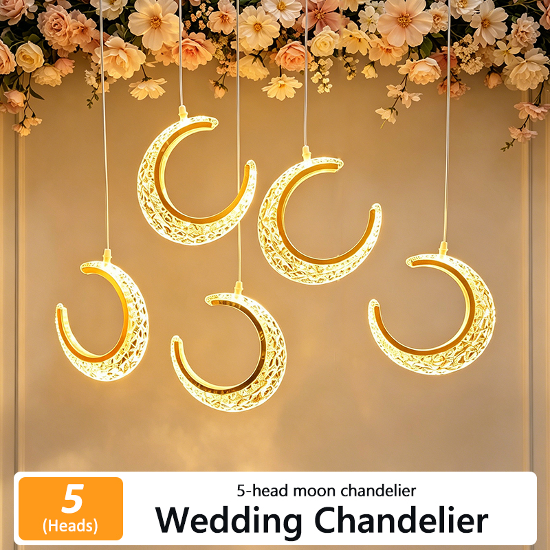 5/10pcs New Wedding Props Chandelier String Wedding Ceiling Reception Area Decorative Lights