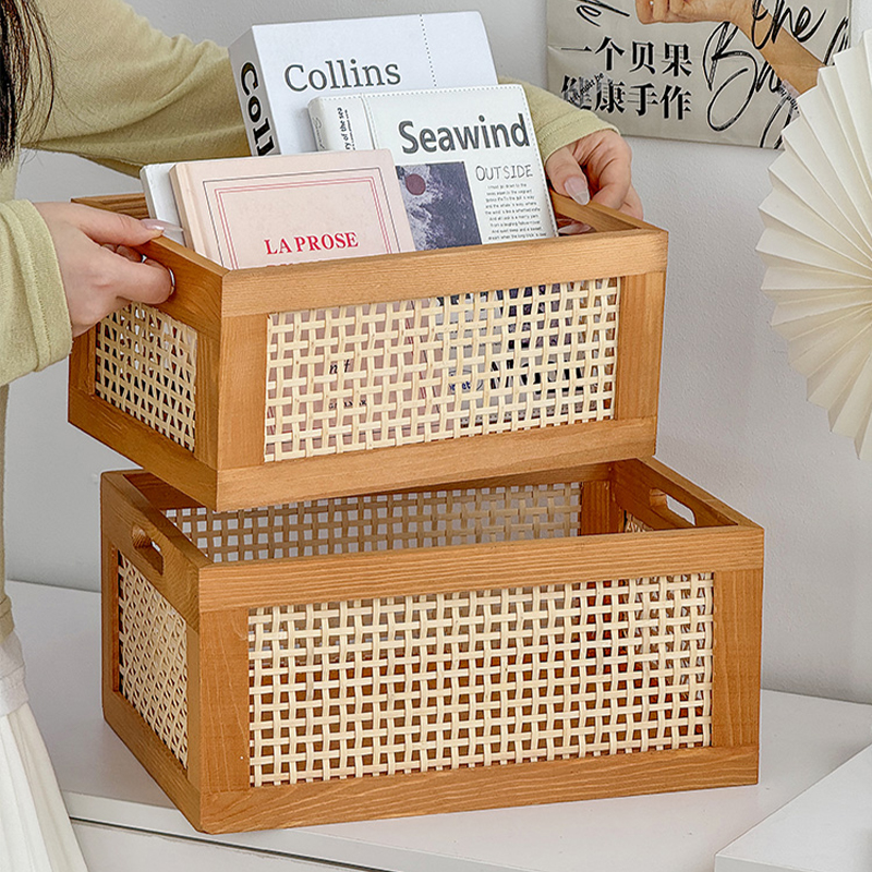 Wood Baskets Rattan Baskets For Storage Basket Organizing Nursery Bedroom Rattan Bathroom