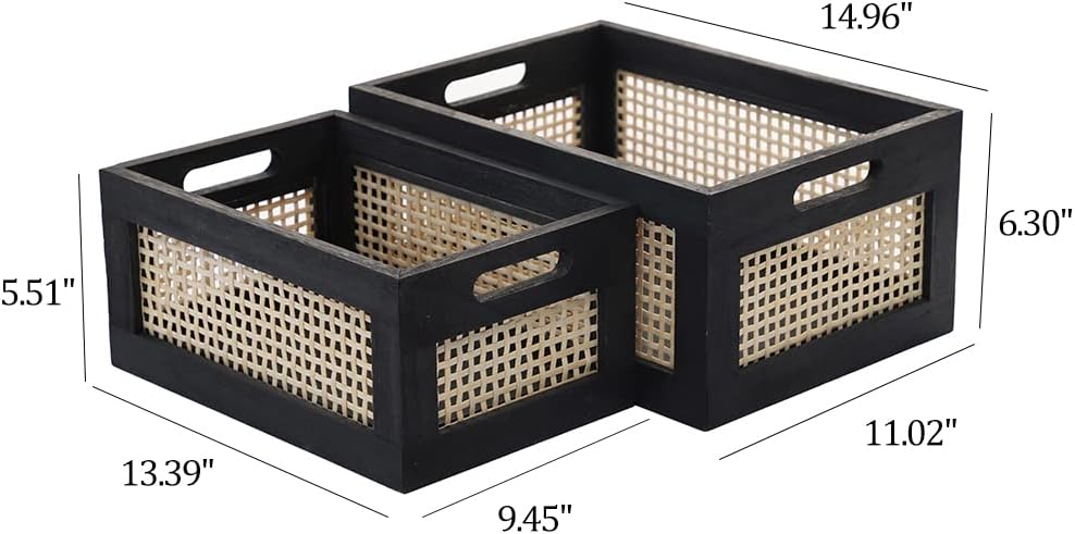 Wood Baskets Rattan Baskets For Storage Basket Organizing Nursery Bedroom Rattan Bathroom
