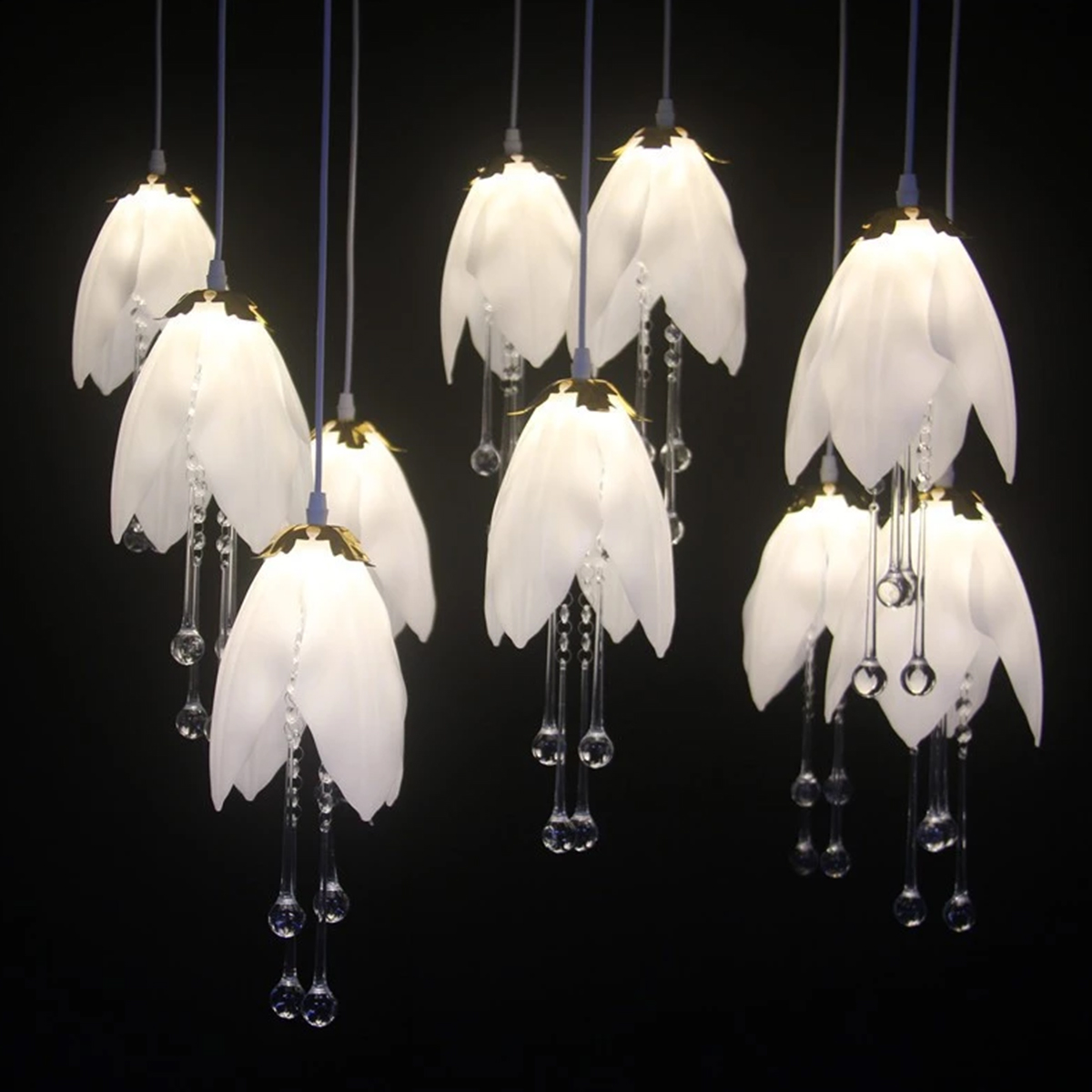 5/10pcs New Wedding Props Chandelier String Wedding Ceiling Reception Area Decorative Lights