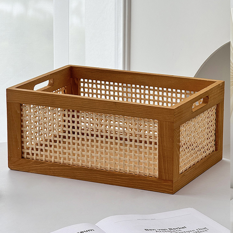 Wood Baskets Rattan Baskets For Storage Basket Organizing Nursery Bedroom Rattan Bathroom
