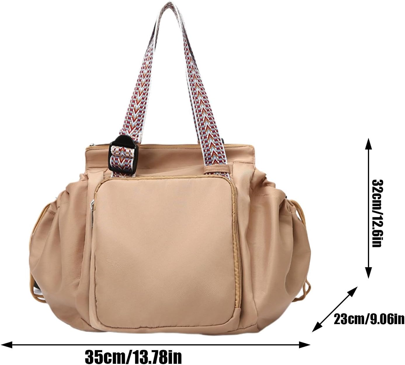 Multifunctional Travel Organizer Bag 15‑Pocket Large Capacity Mommy Backpack Crossbody Shoulder Bag