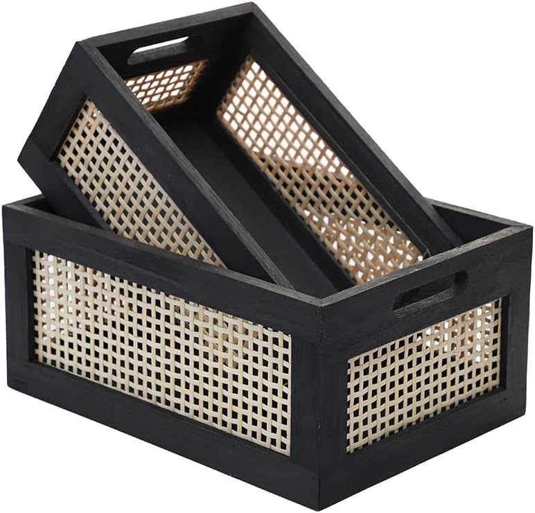 Wood Baskets Rattan Baskets For Storage Basket Organizing Nursery Bedroom Rattan Bathroom