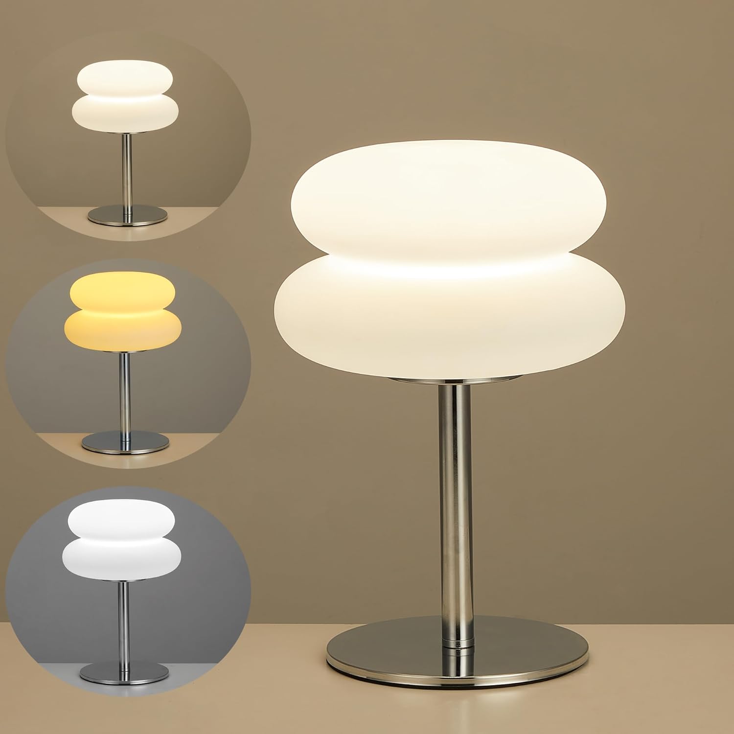 Bedroom Table Lamp Retro Creative Decorative Bedroom Hamburger Bedside Lamp USB Charging Light