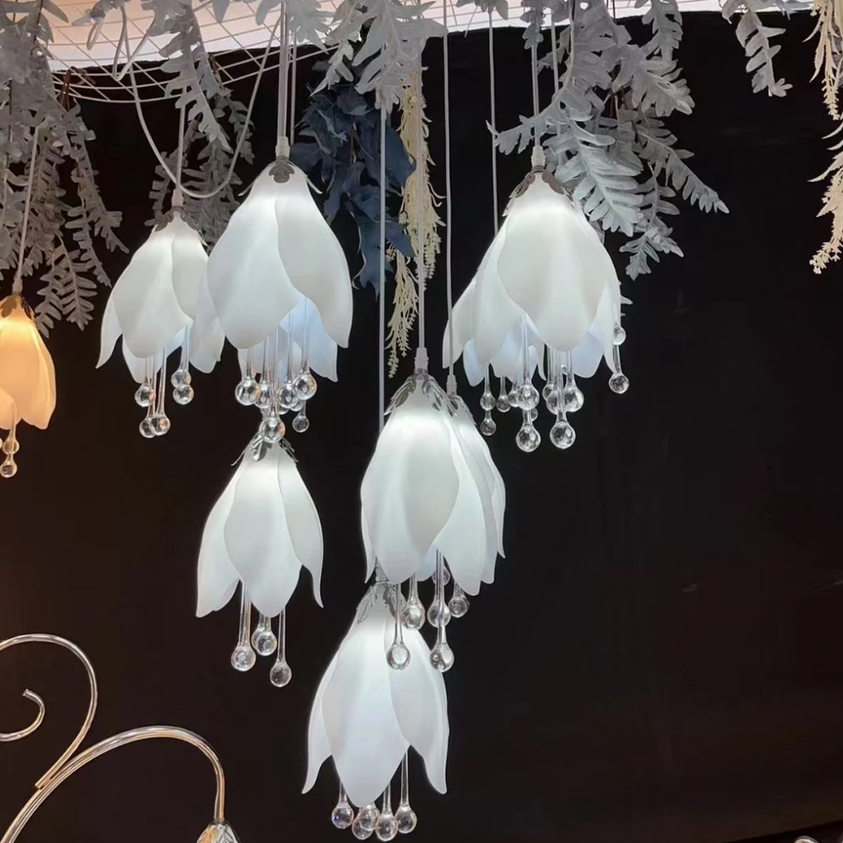 5/10pcs New Wedding Props Chandelier String Wedding Ceiling Reception Area Decorative Lights