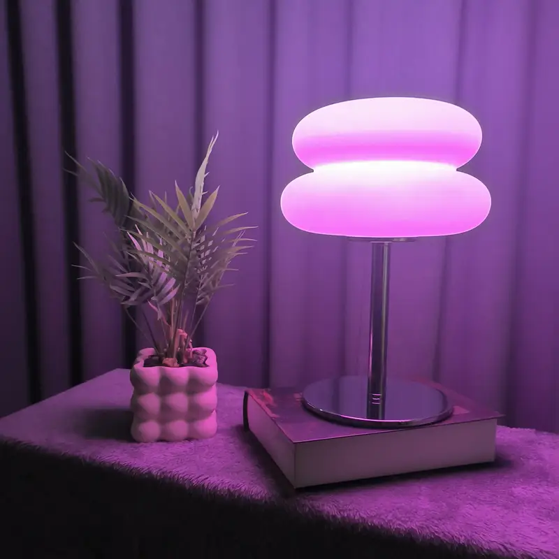 Bedroom Table Lamp Retro Creative Decorative Bedroom Hamburger Bedside Lamp USB Charging Light