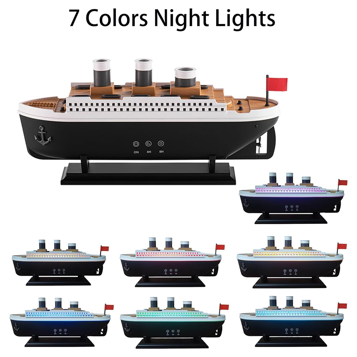 Titanic Air Humidifier Essential Oil Fragrance Diffuser Jellyfish Smoke Ring Spray Diffuser